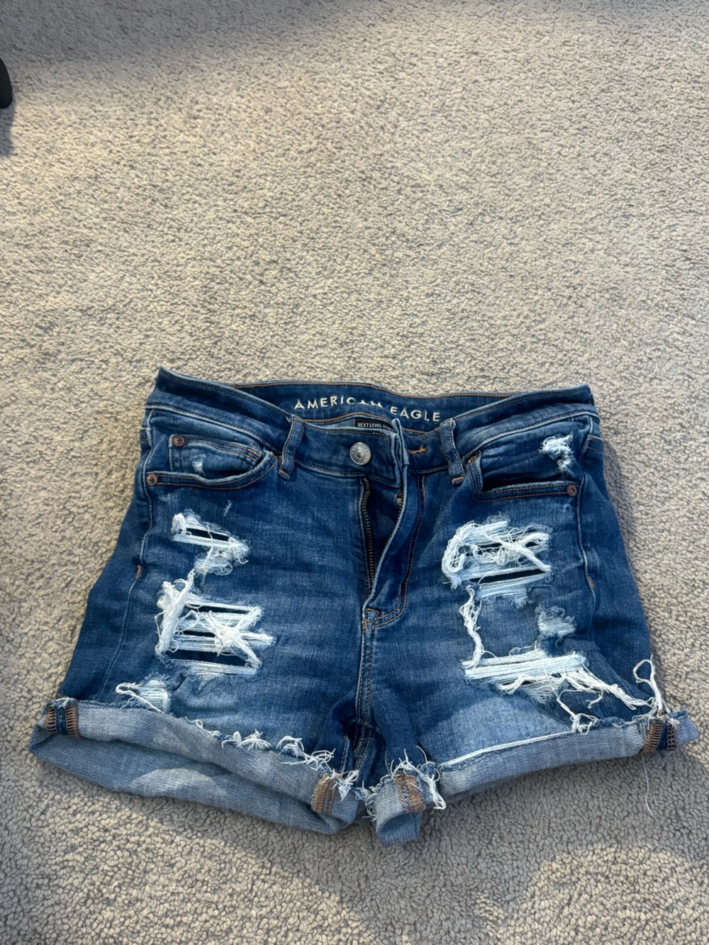 American eagles ripped jeans shorts